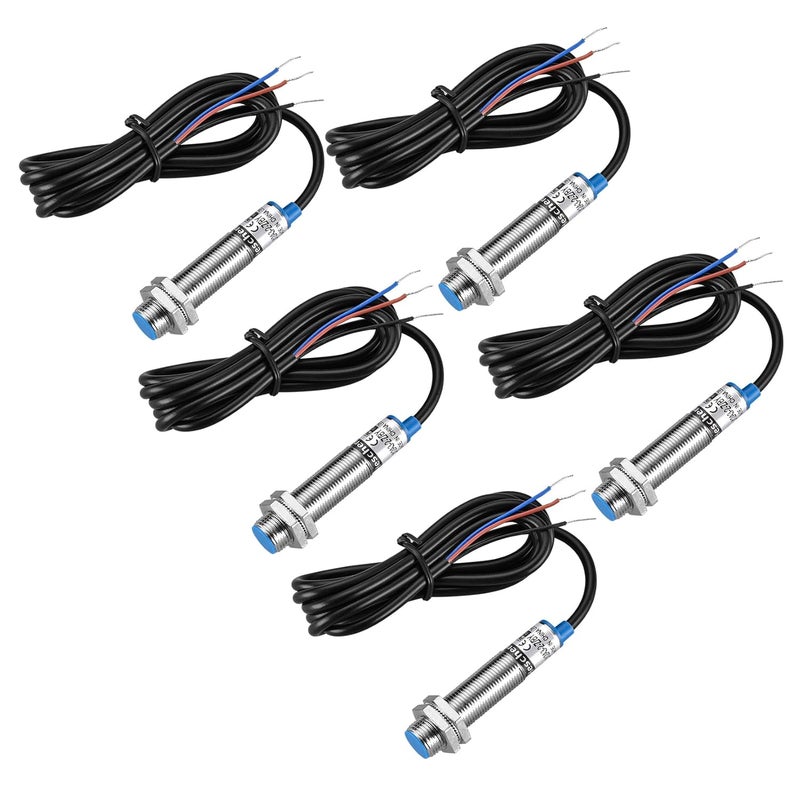 Heschen M12 Inductive Proximity Sensor Switch, Shield Type, LJ12A3-2-Z/BY, Detector 2mm, 10-30VDC 200mA, PNP Normally Open(NO), 3 Wire (5) - Image 1
